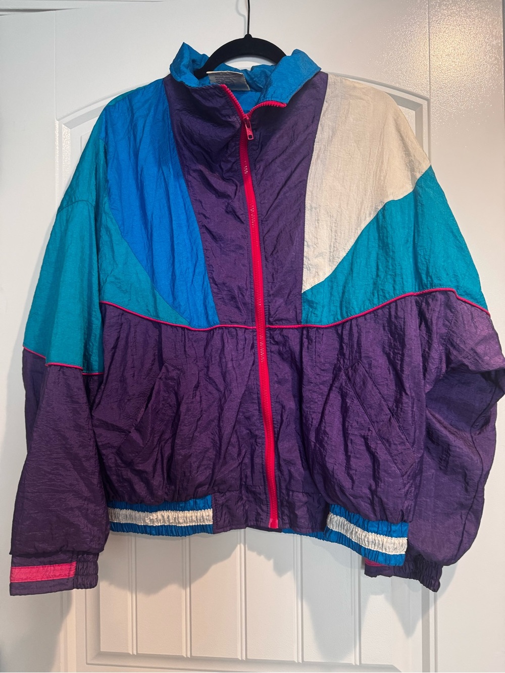 Vintage 1993 Westside Connection Windbreaker Jacket XL Colorblock 90s Nylon